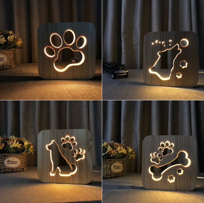 USB Night Light Wooden - My Store