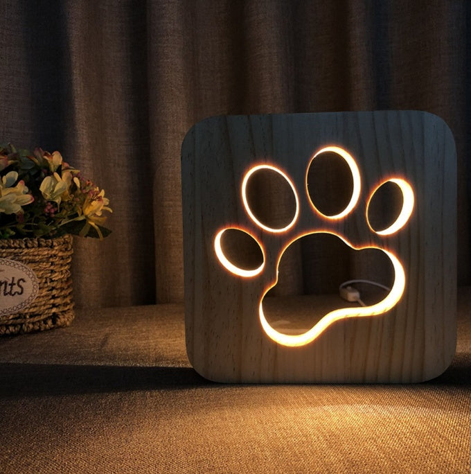 USB Night Light Wooden - My Store